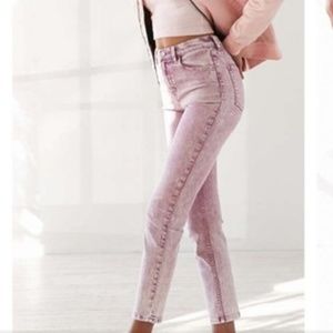 BDG purple dye girlfriend high rise jean
